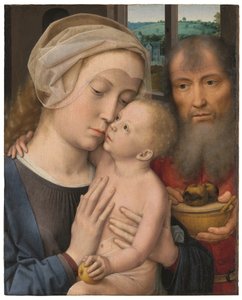 La Sagrada Familia (óleo sobre tabla) de Gerard David
