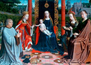 El matrimonio místico de Santa Catalina de Gerard David