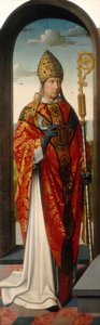 El Retablo de Santa Ana: San Nicolás [panel izquierdo], c. 1500-1520 de Gerard David
