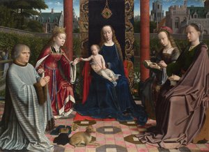 La Virgen y el Niño con santos y donante, c. 1510