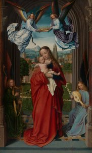 Virgen y Niño con cuatro ángeles