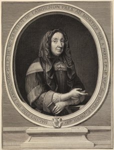 Retrato de Madeleine de Lamoignon de Gérard Edelinck