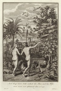 Adán y Eva de Gerard Hoet