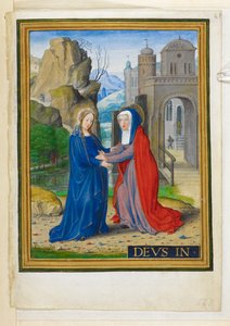 Agregar. 34294, f.61 La Visitación, ilustración de 