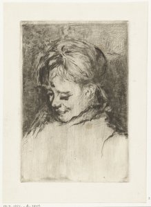 Retrato de una niña, a la izquierda de Gerard Jan Bos