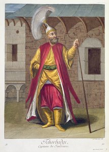 Tchorbadji, capitán de los jenízaros, siglo XVIII