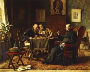 Una partida de ajedrez de Gerard Portielje
