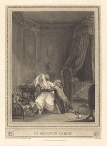 El arrepentimiento tardío de Gerard Rene Le Vilain after Nicolas Lavreince