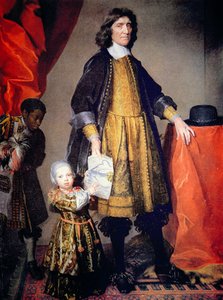 Retrato de Cecilius Calvert, 2º Lord Baltimore de Maryland, con su nieto y su criado (óleo sobre lienzo)