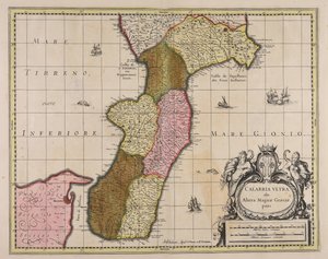 Calabria ultra, antiguamente parte de la Magna Grecia de Gerard Valck