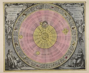 Planisferio Copernicano, o, Sistema del universo creado según la hipótesis copernicana en plano