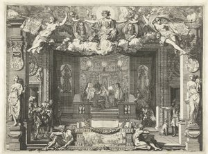 Alegoría del Tratado de Westminster Alegoría de la paz entre Inglaterra y los Países Bajos Unidos, 1674 de Gerard de Lairesse
