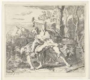 Caín mata a Abel Escenas de Génesis de Gerard de Lairesse