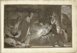 Adoración de los pastores de Gerard ter Borch