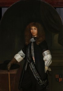 Jacob de Graeff (1642-90). Con el uniforme de oficial de Gerard ter Borch (II) (signed by artist)
