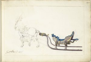 caballo y trineo