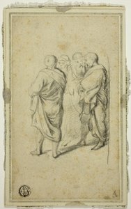 Grupo de cuatro hombres en toga de Gerard ter Borch