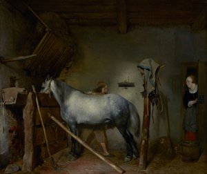 Establo de caballos de Gerard ter Borch