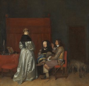 La Conversación Galante, conocida como Admonición Paternal de Gerard ter Borch
