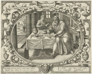 Hombre a la edad de cincuenta Diez edades del hombre (título de la serie) de Gerard van Groeningen
