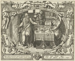 Hombre a la edad de setenta Diez edades del hombre (título de la serie) de Gerard van Groeningen