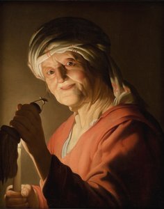 Una anciana de Gerard van Honthorst
