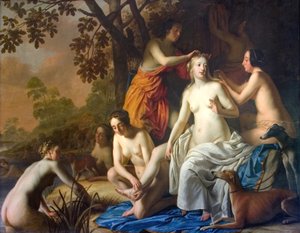 Diana con sus ninfas de Gerard van Honthorst