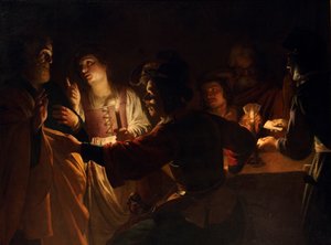 La negación de San Pedro de Gerard van Honthorst