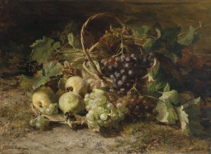 Holandés: Stilleven met druiven en peren Naturaleza muerta con uvas y peras