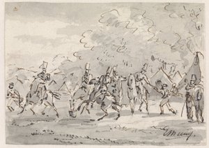 La caballería en el campamento de Gerardus Emaus de Micault