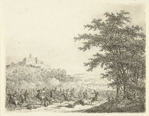 Lucha ecuestre en la fortaleza Königstein Reunión en Königstein