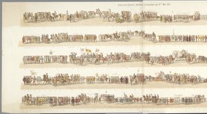 Desfile histórico en Rotterdam Procesión histórica, celebrada en Róterdam el 21 de mayo de 1874 (título sobre el objeto)