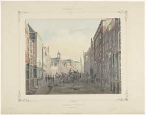 Sociedad de estudiantes en Breedestraat en Leiden de Gerardus Johannes Bos