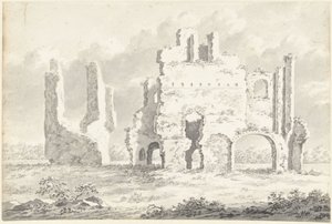 Ruinas de la Abadía de Rijnsburg de Gerardus Johannes Verburgh