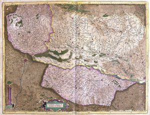 Alsacia, norte de Francia (grabado) de Gerardus Mercator