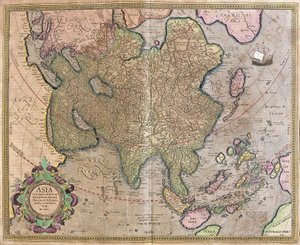 Asia de Gerardus Mercator