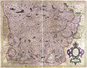 Baviera, Alemania (grabado) de Gerardus Mercator
