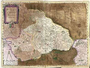 Beauvais, Francia (grabado) de Gerardus Mercator