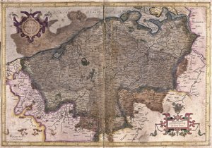 Bélgica (grabado) de Gerardus Mercator