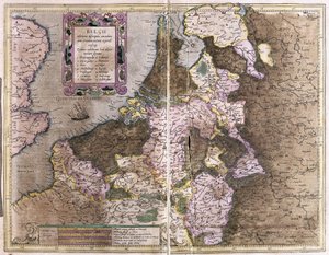 Bélgica (grabado) de Gerardus Mercator