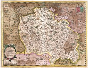 Bourbonnais, Francia (grabado) de Gerardus Mercator