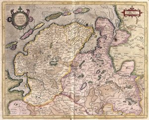 Emden y Oldenburg, Alemania (grabado) de Gerardus Mercator