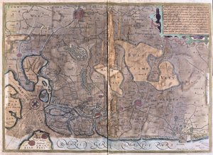 Flandes, Bélgica (grabado) de Gerardus Mercator