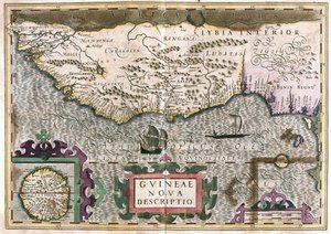 Guinea, Libia - África (grabado) de Gerardus Mercator