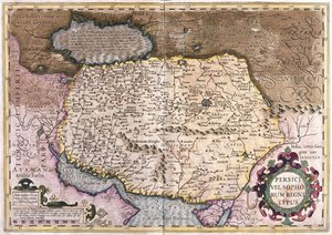 Irak y Afganistán (grabado) de Gerardus Mercator