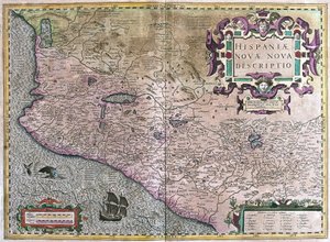 México (grabado) de Gerardus Mercator