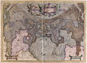 Países Bajos (grabado) de Gerardus Mercator