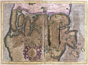 Parte norte de Jutlandia, Escandinavia de Gerardus Mercator