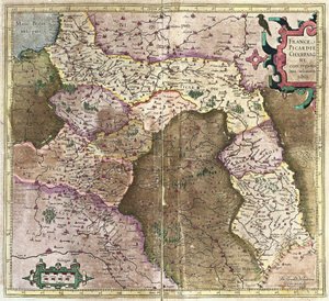 Picardía, Champaña, Francia de Gerardus Mercator