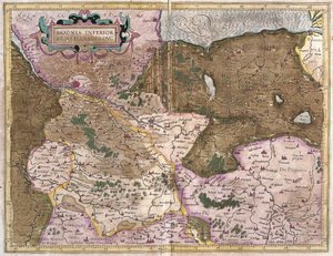 Sajonia y Mecklemburgo, Alemania (grabado) de Gerardus Mercator